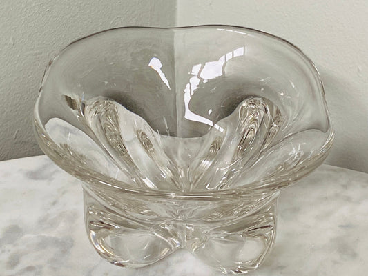 Vintage Orrefors Glass Candy Nut Bowl Dish Made in Sweden - Home Decor