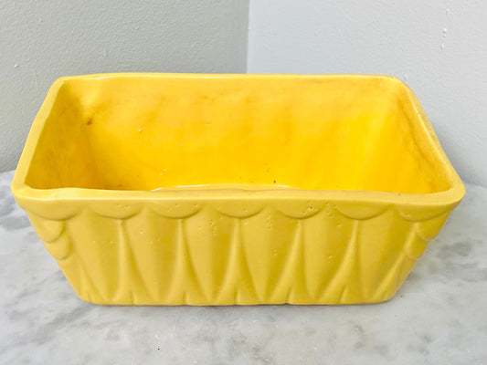 Vintage Roseville Robinson Ransbottom Co Yellow Planter - Flower Pot - Home Decor