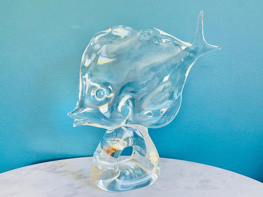 Vintage Murano Signed Sunfish by Licio Zanetti - Art Glass - Home Decor