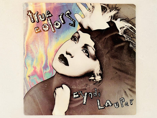 Cyndi Lauper - True Colors / Heading For The Moon 7" Vinyl 45 RPM - 1986 - CBS Records  - Stereo 37-06427  - Vintage LP - Vintage Vinyl