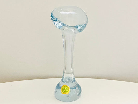 Vintage Swedish Glass Swung Vase  - Home Decor