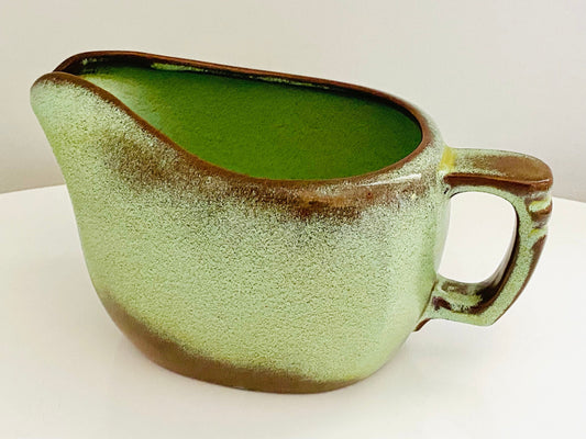 Vintage Frankoma Pitcher Brown on Green Pattern 5S- Home Decor - Housewares - Entertaining