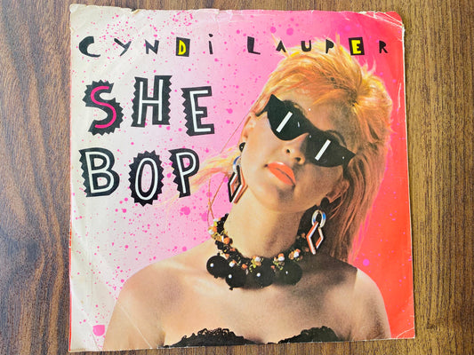 Cyndi Lauper - She Bop / Witness 7" Vinyl 45 RPM - 1984 - CBS Records  - Stereo 37-04516  - Vintage LP - Vintage Vinyl