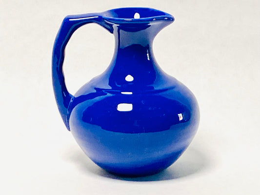 Vintage Franciscan Blue Cobalt Pitcher - Stoneware - Farmhouse - Home Decor